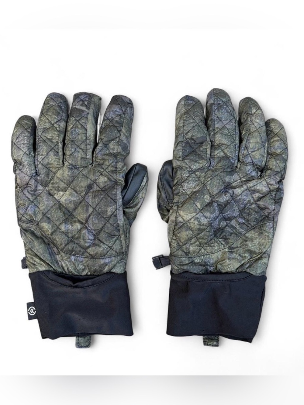 Isotoners Men’s Sz. L/XL “Signature” Gloves. Features a green + brown camouflage